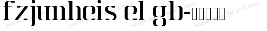 FZJunHeiS EL GB字体转换